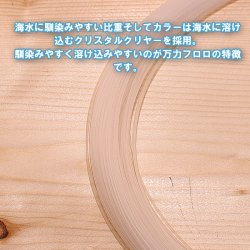 画像2: 万力フロロ クリスタルクリヤー ６０m巻きフロロカーボンハリス