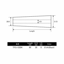 画像3: ＪＵＳＴＡＣＥ  マルチグリップＣ (90mm)  ＴＦＧ-ＣＥＢＫ  ＴＦＧ-ＣＣ