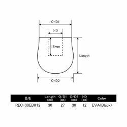 画像4: ＪＵＳＴＡＣＥ  ラウンドエンドキャップ ＲＥＣ-２５，３０