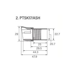 画像2: Fuji 富士工業 ＰＴＳＫ１７/ＡＳＨ PTS、PMTS、PULSシート専用フード・ナット