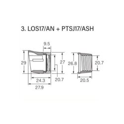 画像2: Fuji 富士工業 ＬＯＳ１７/ＡＮ PTS、PMTS、PULSシート専用ナット