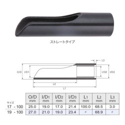 画像3: Fuji 富士工業  ＣＢ-ＮＶＧＰ  TCH×技徳パイプシート用カーボングリップ
