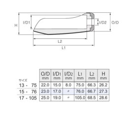 画像2: Fuji 富士工業  Fuji×MORE ネオカーボングリップ  ＭＲＣ-ＮＶＧＰ