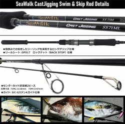 画像2: ヤマガブランクス ＳｅａＷａｌｋ Ｃａｓｔ‐Ｊｉｇｇｉｎｇ ＳＳ７１ＭＬ