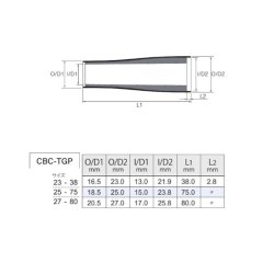 画像2: Fuji 富士工業  ＣＢＣ-ＴＧＰ  技徳カーボングリップ