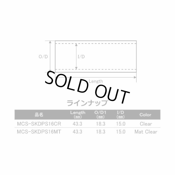 画像5: ＪＵＳＴＡＣＥ ＳＫＤＰＳ用メッシュカーボンスペーサー ＭＣＳ-ＳＫＤＰＳ１６