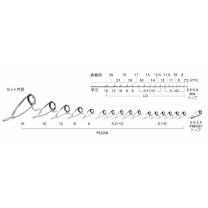 画像: Fuji 富士工業 ＰＬＣＳＧ１６１７１ ステンレスSiC コマセ真鯛ミディアムセット
