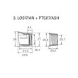画像2: Fuji 富士工業<br>ＬＯＳ１７/ＡＮ<br>PTS、PMTS、PULSシート専用ナット