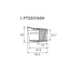 画像2: Fuji 富士工業<br>ＰＴＳＳ１７/ＡＳＨ<br>PTS、PMTS、PULSシート専用フード・ナット