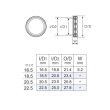 画像2: Fuji 富士工業 <br>Ｔ-ＢＲＫＣ /  Ｔ２-ＢＲＫＣ <br>TCH×技徳パイプシート用メタルパーツ 