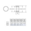 画像2: Fuji 富士工業 <br>Ｔ-ＢＲＤ /  Ｔ２-ＢＲＤ <br>TCH×技徳パイプシート用メタルパーツ 