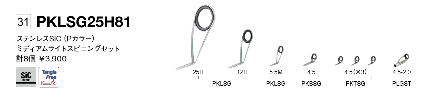 画像1: Fuji 富士工業 ＰＫＬＳＧ２５Ｈ８１ ステンレスSiC スピニングバスセット