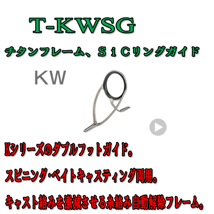 T-KWSG-10 KWガイド チタンフレーム FUJI 富士工業 SICリングガイド (お取り寄せ) SWNozfLZxX, 釣り -  av-art.com