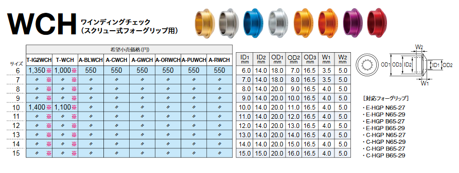 画像: Fuji 富士工業ＷＣＨ ワインディングチェック（スクリュー式フォーグリップ用）