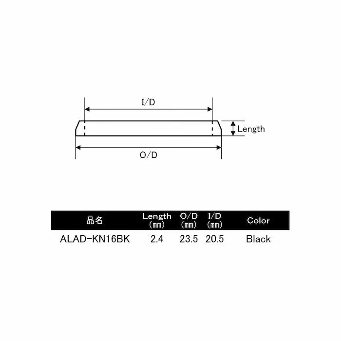 画像3: ＪＵＳＴＡＣＥ アダプターリング  ＡＬＡＤ-ＫＮ１６ＢＫ