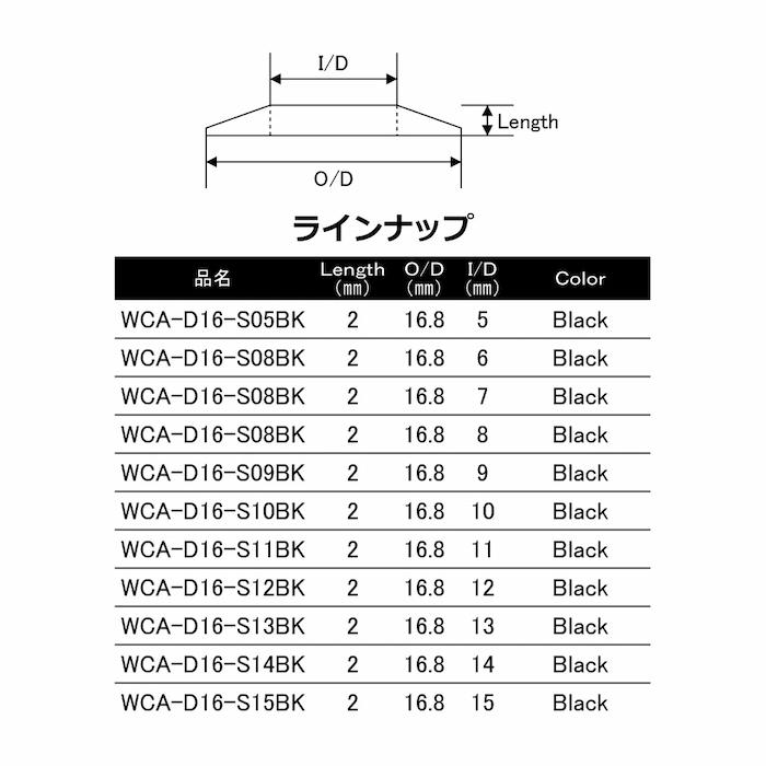 画像2: ＪＵＳＴＡＣＥ 16サイズリールシート用ワインディングチェック（スリムタイプ） ＷＣＡ-Ｄ１６-Slim-ＢＫ