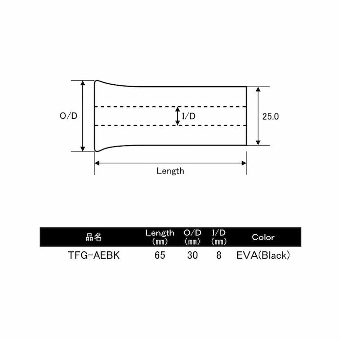 画像3: ＪＵＳＴＡＣＥ マルチグリップＡ (65mm)  ＴＦＧ-ＡＥＢＫ  ＴＦＧ-ＡＣ