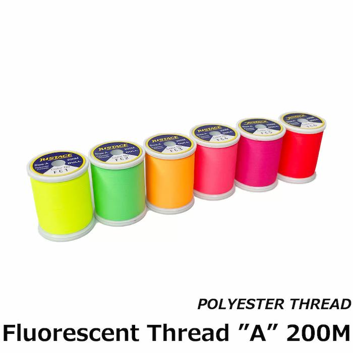 画像1: Justace Fluorescent Threads “C” 100m  フローレセントスレッド C  蛍光色のスレッド