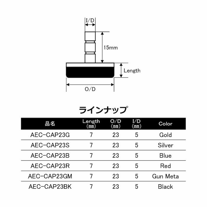 画像3: ＪＵＳＴＡＣＥ  アルミエンドキャップ ＡＥＣ